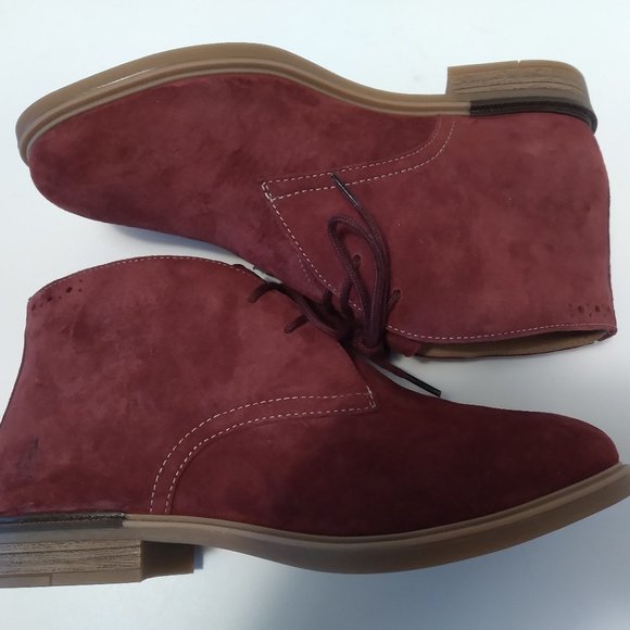 Hush Puppies size 7.5 Cordovan Suede Chukka Boot - Picture 6 of 9